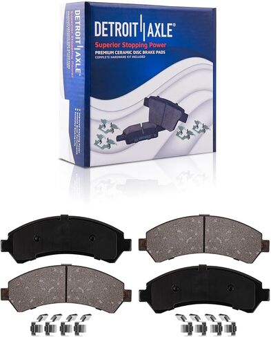 Detroit Axle - Front Brake Kit for 97-05 Chevy Blazer, 98-04 S10, 98-02 GMC Jimmy, 98-04 Sonoma, 97-01 Olds Bravada Brake Rotors 1999 2000 01 02 03 04 Replacement Ceramic Brakes Pads [Check Fitment] in Saudi Arabia