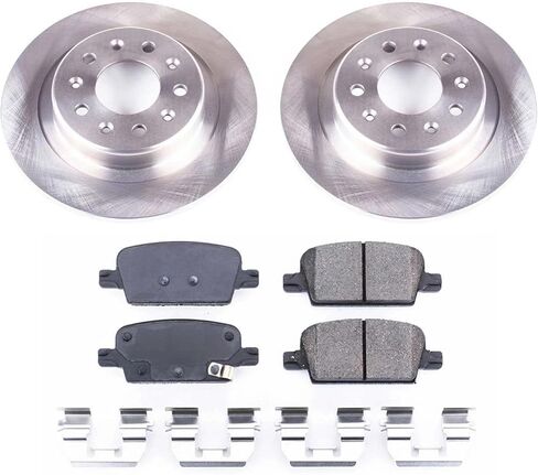 Power Stop KOE7722 مجموعة فرامل بديلة خلفية متخصصة - دوارات فرامل OE ووسادات فرامل سيراميك لسيارة شيفروليه ماليبو 2016-2022 [نموذج محدد] in Saudi Arabia