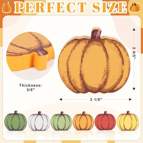 COCHIE Wooden Fall Leaves Decorations for Home Office Indoor, Farmhouse Thanksgiving Table Tiered Tray Decor Set of 6, Vintage Fall Harvest Maple Leaf Block Signs Tabletop Shelf Decoration (Retro) in Saudi Arabia
