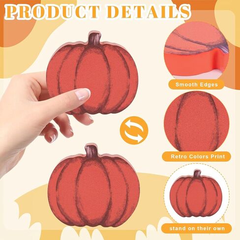 COCHIE Wooden Fall Leaves Decorations for Home Office Indoor, Farmhouse Thanksgiving Table Tiered Tray Decor Set of 6, Vintage Fall Harvest Maple Leaf Block Signs Tabletop Shelf Decoration (Retro) in Saudi Arabia
