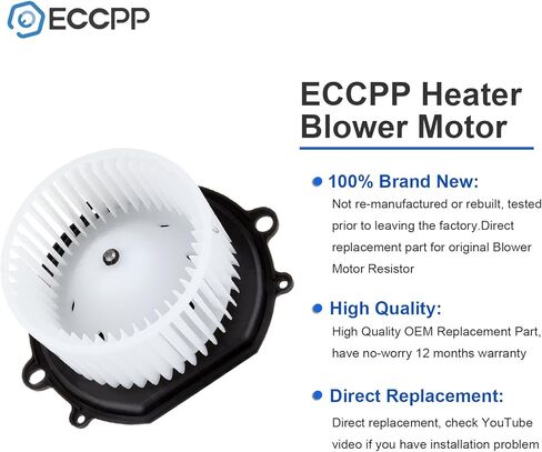 ECCPP HVAC Plastic Heater Blower Motor ABS for Ford w/Fan Cage fit for 1996-2007 for Ford Taurus /1996-2005 for Mercury Sable in Saudi Arabia