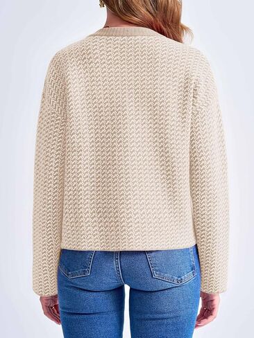 Saodimallsu Womens Cropped Knit Cardigans Fall Crewneck Button Long Sleeve Open Front Soft Sweater Jackets in Saudi Arabia