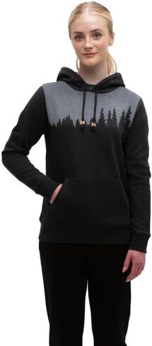 tentree Women's Juniper Graphic Hoodie – Organic Cotton, Soft & Insulating, Medium Stretch, Regular Fit, Eco-Friendly in Saudi Arabia