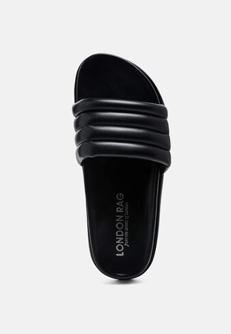 London Rag Sponge Quilted Pool Slides in Saudi Arabia