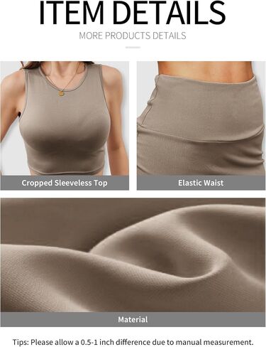 ELLEVEN 2 Piece Maxi Skirt Sets for Women - Sexy Summer Outfits Knit Bodycon Crop Tank Top and Mermaid Skirt Dress Set in Saudi Arabia
