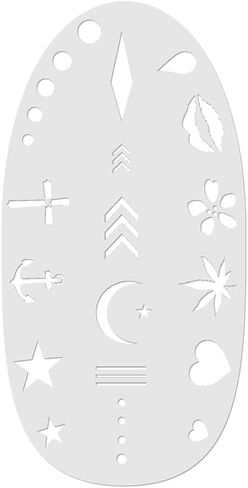 Stencil1FX Snowflakes Makeup Stencil - Snow Flake Makeup Stencil Durable Quality Reusable Stencils United States Stencil America for Parades, Parties and More! in Saudi Arabia