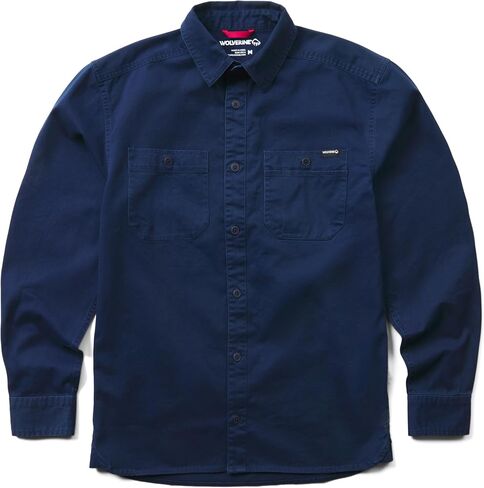 Wolverine Mens Leland Twill Work Long Sleeve Shirt in Saudi Arabia