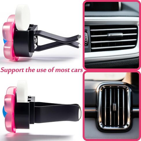 6Pcs Flower Air Vent Clip Car Accessories Air Freshener Dashboard Accessories Charm Car Inter Decor in Saudi Arabia