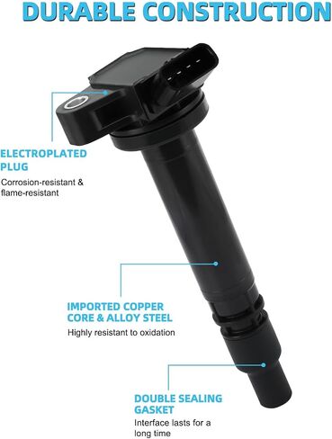 UF314 Ignition Coil Pack (1.8L Only) For Toyota Corolla 2005-2006,Matrix 2003-2005,Celica 2000-2005,For Pontiac Vibe 2003-2006, Replace# 1788398 6731305 9091902238 5C1295 E516D, Set Of 4 in Saudi Arabia