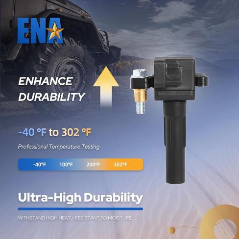 ENA Set of 4 Ignition Coil Pack Compatible with Subaru 2002 2003 2004 2005 Impreza WRX 2.0L H4 Replacement for EJ205 C1401 UF480 in Saudi Arabia