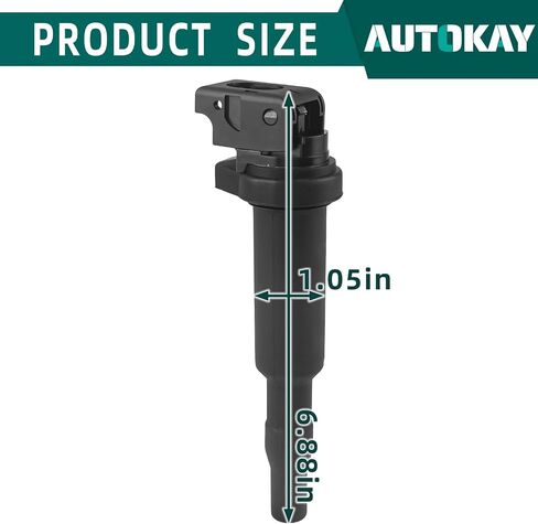 AUTOKAY Ignition Coil & Iridium Spark Plug Set of 4 for BMW 128i 135i 335i 325i 328i 330i M5 M6 525xi 528i 550i 750i N54 X3 X5 X6 Z4 Replaces UF592 C1638 12137571643 12137594937 in Saudi Arabia