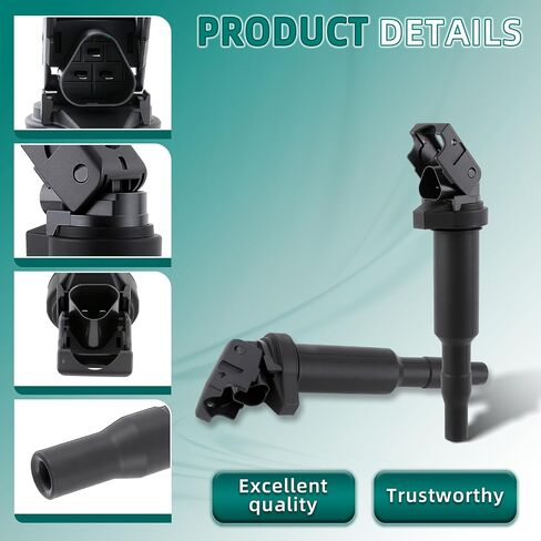 AUTOKAY Ignition Coil & Iridium Spark Plug Set of 4 for BMW 128i 135i 335i 325i 328i 330i M5 M6 525xi 528i 550i 750i N54 X3 X5 X6 Z4 Replaces UF592 C1638 12137571643 12137594937 in Saudi Arabia