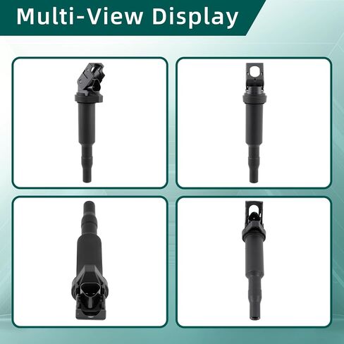 AUTOKAY Ignition Coil & Iridium Spark Plug Set of 4 for BMW 128i 135i 335i 325i 328i 330i M5 M6 525xi 528i 550i 750i N54 X3 X5 X6 Z4 Replaces UF592 C1638 12137571643 12137594937 in Saudi Arabia