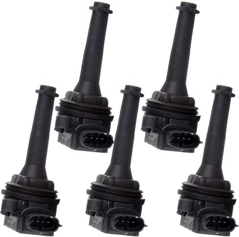 cciyu 5Pcs New Ignition Coil Coils UF341 C1258 Replacement fit for Volvo C70 S60 S70 S80 V70 XC70 XC90 L5 2.3L 2.4L 2.5L C1258 UF341 5C1320 in Saudi Arabia
