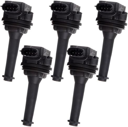 cciyu 5Pcs New Ignition Coil Coils UF341 C1258 Replacement fit for Volvo C70 S60 S70 S80 V70 XC70 XC90 L5 2.3L 2.4L 2.5L C1258 UF341 5C1320 in Saudi Arabia