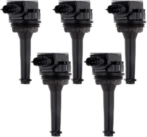cciyu 5Pcs New Ignition Coil Coils UF341 C1258 Replacement fit for Volvo C70 S60 S70 S80 V70 XC70 XC90 L5 2.3L 2.4L 2.5L C1258 UF341 5C1320 in Saudi Arabia
