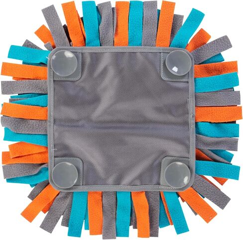 Messy Mutts Square 16" x 16" Forage Mat and Lick Mat with Non Slip Suction Cups | Stimulating Sniffing Interactive Puzzle for Dogs | Silicone Triangle Licking Mat in Saudi Arabia