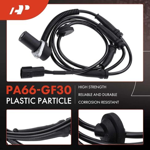 A-Premium ABS Wheel Speed Sensor Compatible with Kia Models - Sedona 2002 2003 2004 2005, V6 3.5L - Front Driver and Passenger Side, Replace# 1K52Y43701 in Saudi Arabia