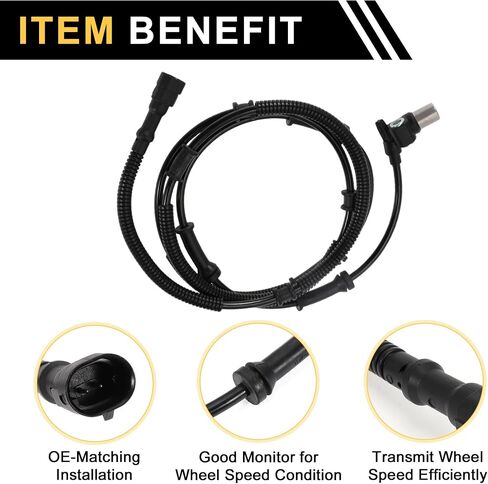 1 Pc ABS Wheel Speed Senor for Jeep TJ 1997-2006 for Jeep Wrangler 1993-1995 1997-1998 ABS Sensor Anti-Lock Braking Front Left Right in Saudi Arabia