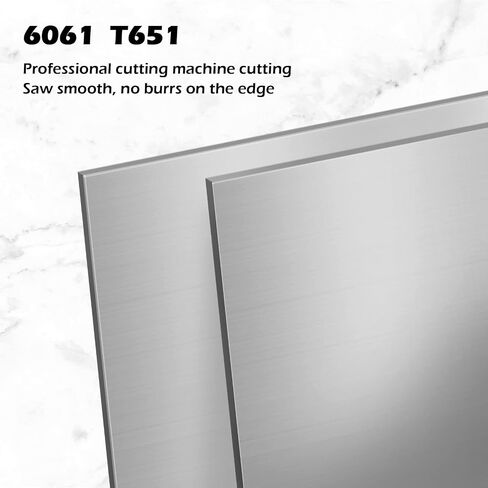 SALUINOKI Aluminum Sheet Metal Plate 1/16 in 6061 T651 12x8 in Aluminum Panel (4Pcs) in Saudi Arabia