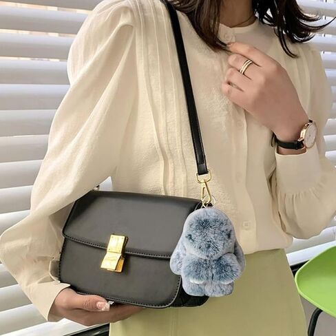 سلسلة مفاتيح أرنب لولو، سلسلة مفاتيح أرنب مع قصدير، زينة سلسلة مفاتيح أرنب قطيفة، سلسلة مفاتيح هدية أرنب لطيفة in Kuwait