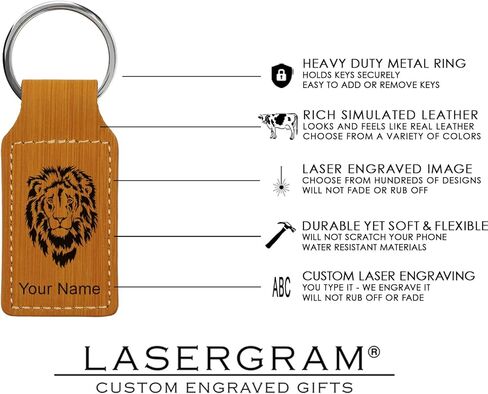 LaserGram Rectangle Keychain, Scorpion, Personalized Engraving Included in Kuwait