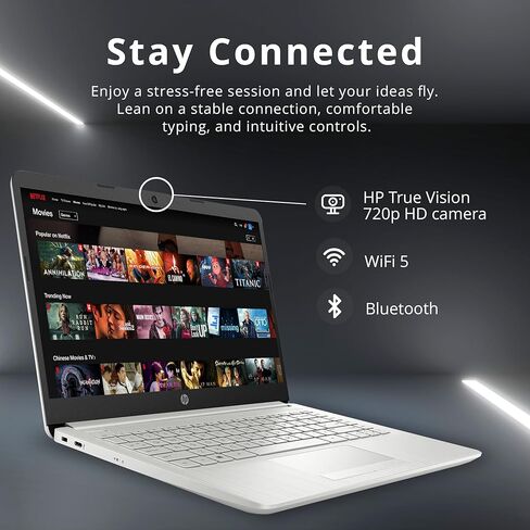 HP 2023 Newest 17.3 Inch Laptop, FHD Anti-Glare Display, 13th Gen Intel 10-Core i5-1335U(Beat i7-1255U), 12GB RAM, 512GB SSD, Intel Iris Xe Graphics, Backlit Keyboard, Windows 11 Home,Silver (Renewed) in Saudi Arabia