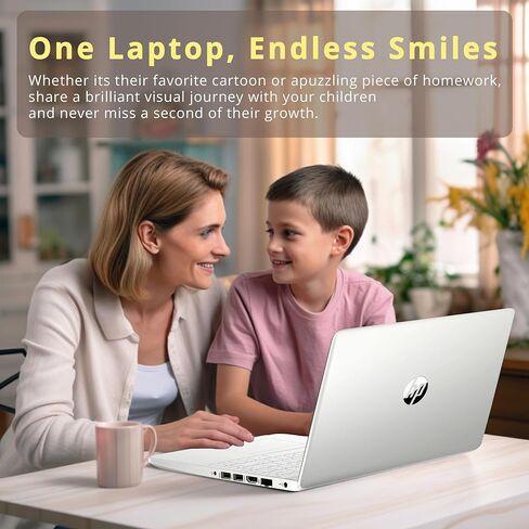 HP 2023 Newest 17.3 Inch Laptop, FHD Anti-Glare Display, 13th Gen Intel 10-Core i5-1335U(Beat i7-1255U), 12GB RAM, 512GB SSD, Intel Iris Xe Graphics, Backlit Keyboard, Windows 11 Home,Silver (Renewed) in Saudi Arabia