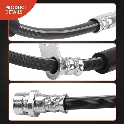 A-Premium Rear Driver or Passenger Side Brake Hydraulic Hose Compatible with Select Ford and Lincoln Models - Escape 2017-2019, MKC 2015-2019 - Replace# EJ7Z2282A in Saudi Arabia