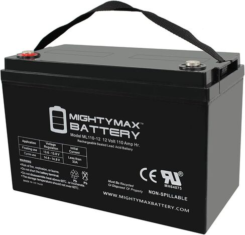Mighty Max Battery ML150-12 - 12 Volt 150 AH, Internal (INT) Terminal, Rechargeable SLA AGM Battery in Kuwait