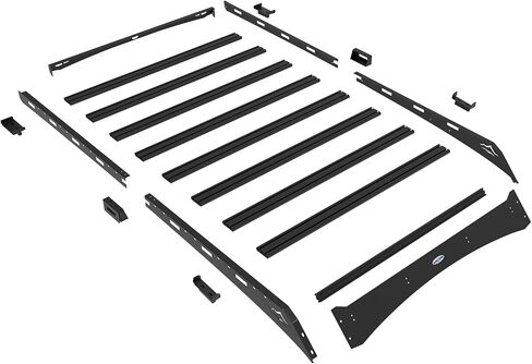 Hooke Road 4Runner Full Length Roof Rack Aluminum Cross Bars for 2003-2009 Toyota 4Runner 4th Gen, Overlanding Rooftop Crossbar Cargo Basket Carrier in Saudi Arabia