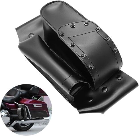 Motorcycle Saddlebag For Road King Touring For Electra Glide Guard Crash Bar Bags with Water Bottle Holder Waterproof Toolkit (Right Side) in Saudi Arabia