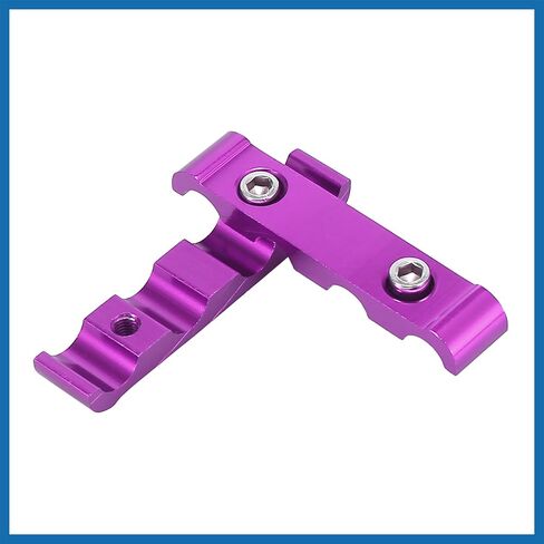 2 Set 8mm Car Engine Spark Plug Wire Separator Looms Divider Organizer Clamp Aluminum Alloy Purple Item Replacement in Saudi Arabia