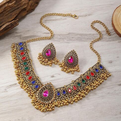 Boho Indian Jhumka Earrings for Women Boho Tops Vintage Wedding Jewelry Traditional Accessories Christmas Gifts in Saudi Arabia