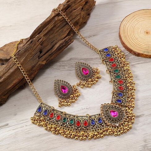 Boho Indian Jhumka Earrings for Women Boho Tops Vintage Wedding Jewelry Traditional Accessories Christmas Gifts in Saudi Arabia
