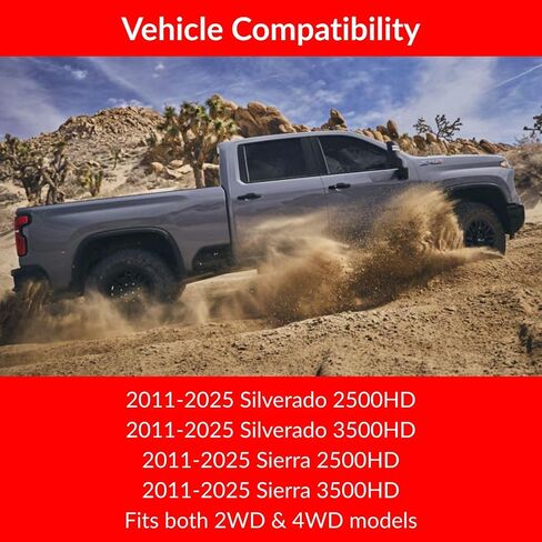 Firestone Airide Ride-Rite Rear Air Spring Kit with Air Command Single Wireless App & Remote Standard Compressor fits 2011-2025 Silverado Sierra 2500/3500 HD with 0" Lift | TrendsAuto Decal in Saudi Arabia
