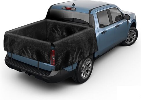 Truck Bed Tarp for Full Size Truck Short Bed, Compatible with Ford F-150, Chevy Silverado, Dodge Ram, GMC Sierra, Toyota Tundra, Nissan Titan, 5.5'-5.8' Long Truck Bed Cargo Cover in Saudi Arabia