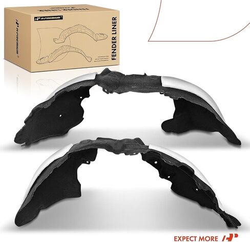 A-Premium Pair Front Inner Fenders Liner Splash Shield Set with Insulation Foam - Compatible with Ford Bronco Sport 2021-2024 - Factory Fresh (PET), Not Refurbished or Recycled in Saudi Arabia