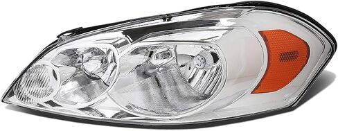 مجموعة المصابيح الأمامية من Auto Dynasty متوافقة مع 2006-2016 Chevy Impala Limited Monte Carlo، استبدال المصابيح الأمامية على طراز المصنع، الجانب الأيمن للركاب، ركن العنبر من الكروم، GM2503261 in Saudi Arabia