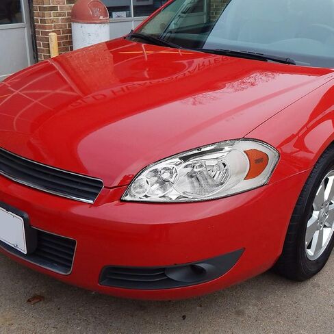 مجموعة المصابيح الأمامية من Auto Dynasty متوافقة مع 2006-2016 Chevy Impala Limited Monte Carlo، استبدال المصابيح الأمامية على طراز المصنع، الجانب الأيمن للركاب، ركن العنبر من الكروم، GM2503261 in Saudi Arabia