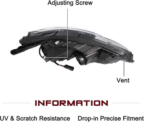 JSBOYAT Chevy Malibu Headlight Assembly Bulbs Included for 2019 2020 2021 2022 2023 2024 OE Style Factory Halogen Headlamp Replacement Driver Side in Saudi Arabia
