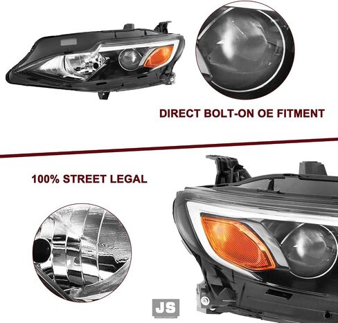 JSBOYAT Chevy Malibu Headlight Assembly Bulbs Included for 2019 2020 2021 2022 2023 2024 OE Style Factory Halogen Headlamp Replacement Driver Side in Saudi Arabia