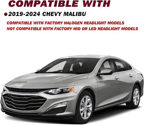 JSBOYAT Chevy Malibu Headlight Assembly Bulbs Included for 2019 2020 2021 2022 2023 2024 OE Style Factory Halogen Headlamp Replacement Driver Side in Saudi Arabia