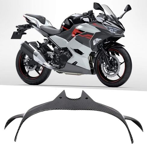 Zerone Carbon Fiber Front Fairing Aerodynamic Wing Cover Fits for 250/400 18-20 Headlight Nose Windshield Motorcycle Accessory Winglets, 2018-2020 Fairing in Saudi Arabia