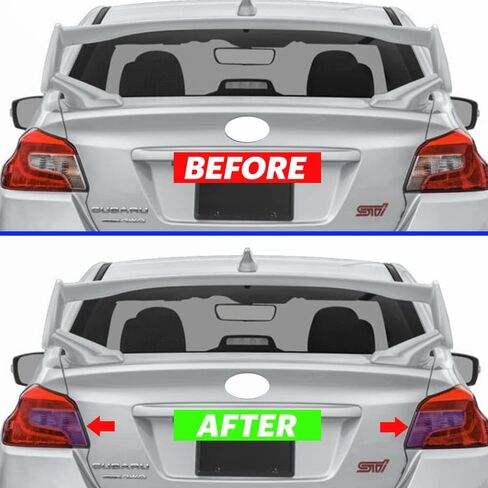 غطاء حماية تراكب من الفينيل خفيف الوزن مناسب حسب الطلب متوافق مع Subaru WRX/STI 2015-2021 Taillight (مجموعة من 2)، أصفر in Kuwait