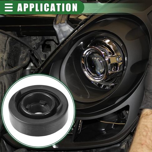 غطاء غطاء غبار أمامي للسيارة Motoforti Universal 80 مم، مطاط، أسود in Saudi Arabia