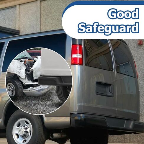 استبدال مجموعة المصد الخلفي من الفولاذ الأسود WFLNHB لـ 1996-2023 Chevy Express 1500 2500 3500 Savana 1500 2500 3500 GM1103143 in Saudi Arabia