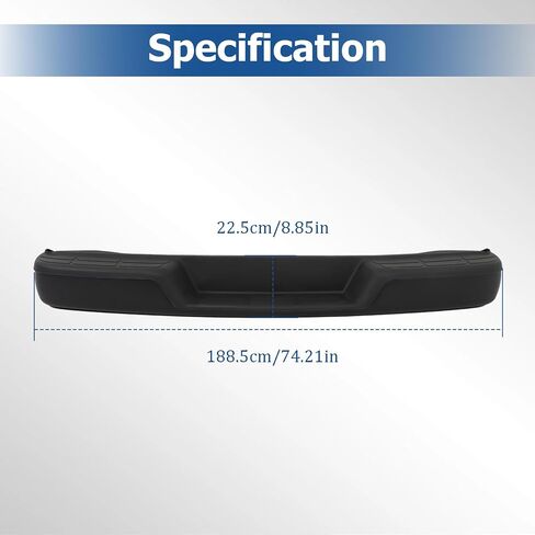 استبدال مجموعة المصد الخلفي من الفولاذ الأسود WFLNHB لـ 1996-2023 Chevy Express 1500 2500 3500 Savana 1500 2500 3500 GM1103143 in Saudi Arabia