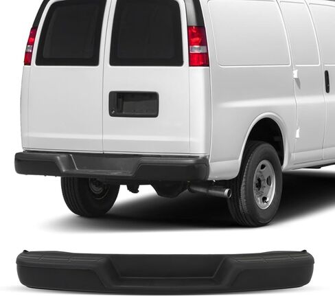 استبدال مجموعة المصد الخلفي من الفولاذ الأسود WFLNHB لـ 1996-2023 Chevy Express 1500 2500 3500 Savana 1500 2500 3500 GM1103143 in Saudi Arabia