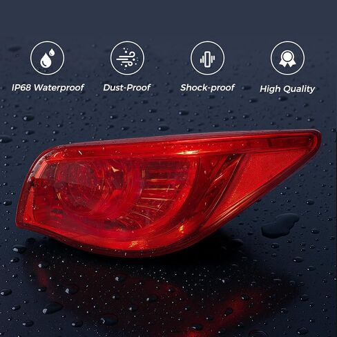 مجموعة مصابيح LED الخلفية متوافقة مع Infiniti Q50 Q50s 2014-2017 المصابيح الخلفية مجموعة المصابيح الخلفية البديلة اليمنى (جانب الركاب) in Kuwait